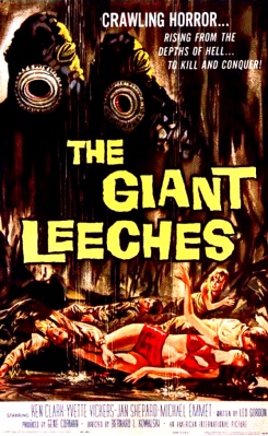Affisch: ATTACK OF THE GIANT LEECHES (1959)