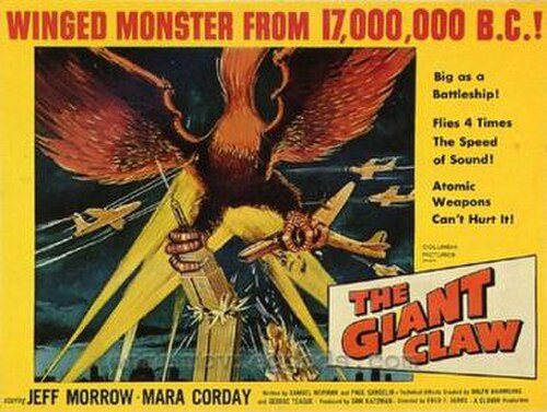 Filmaffisch för The Giant Claw